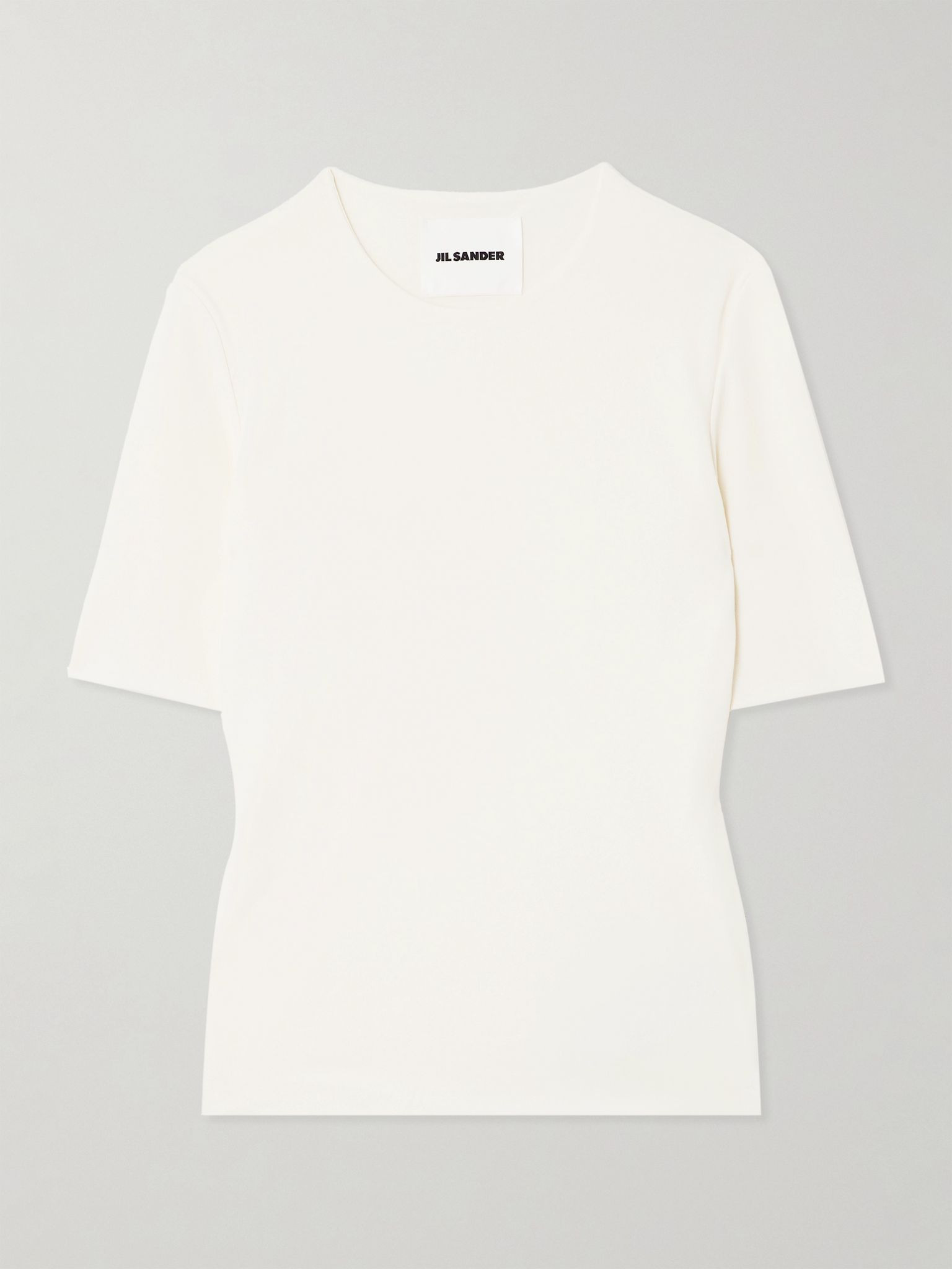 Crepe T-shirt Cream - 1