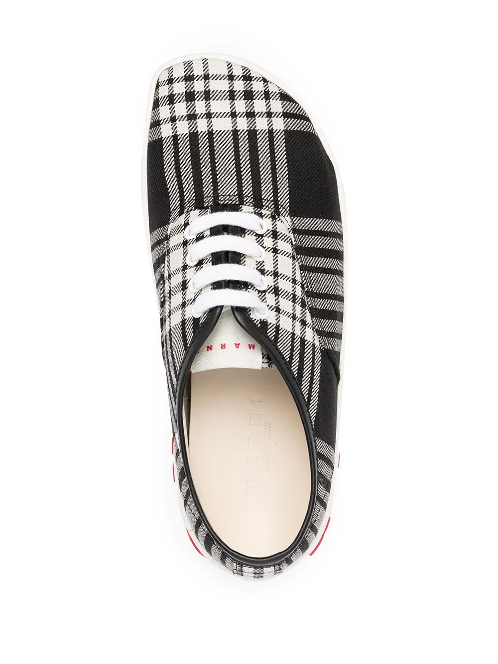 check print slip-on sneakers - 4