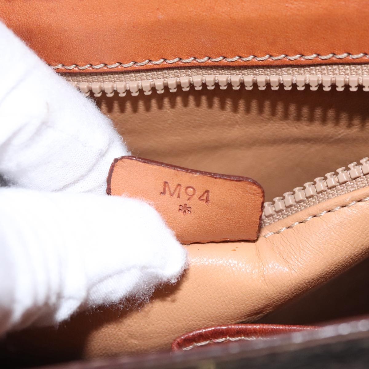 CELINE Macadam Canvas Hand Bag Pvc Leather Brown - 12