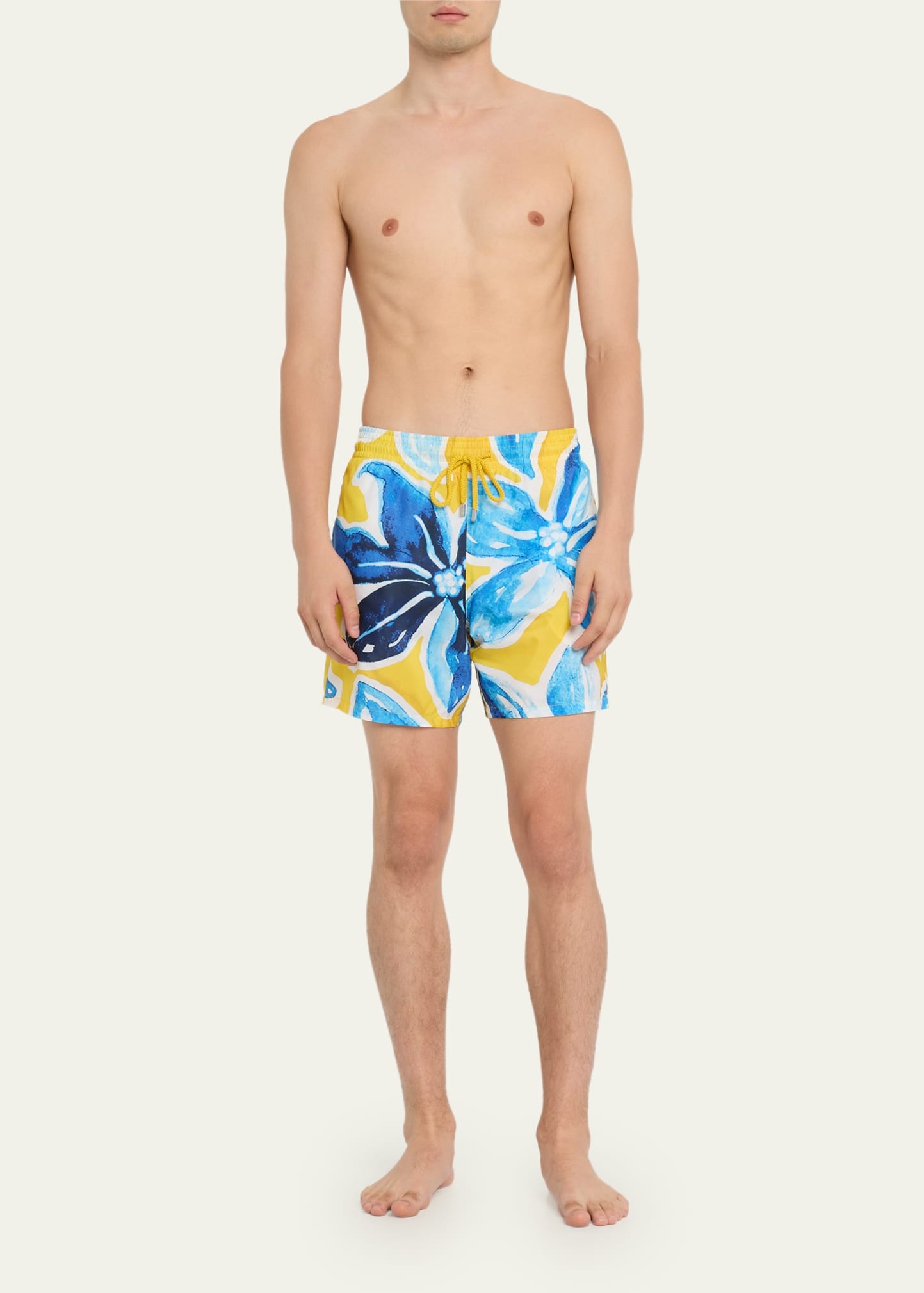 Men's Hawaiian Leaf-Print Swim Shorts - 2