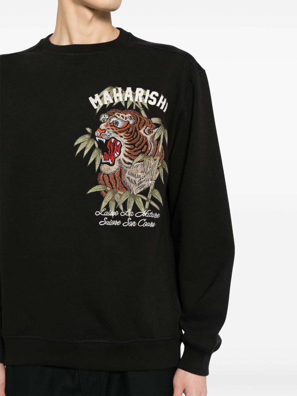 logo-print cotton sweatshirt - 5