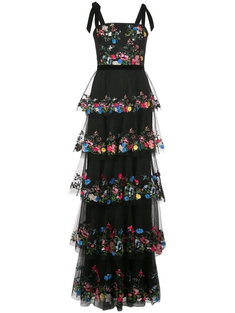 5-TIER 3D EMBROIDERED TULLE GOWN 5