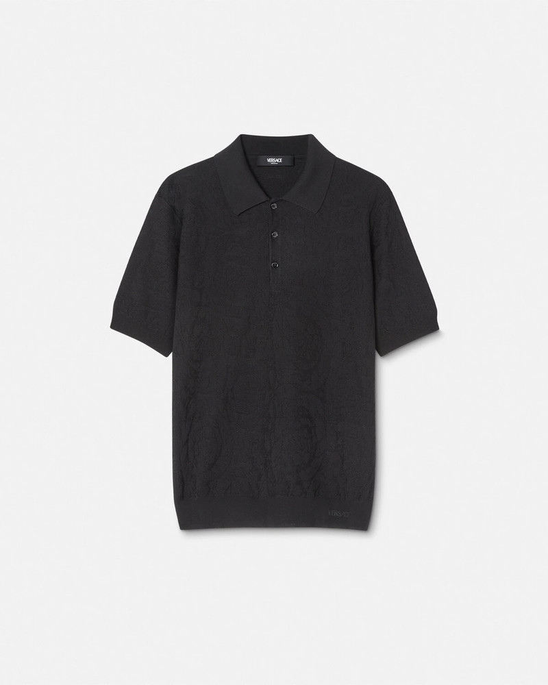 Barocco Knit Polo Shirt - 1