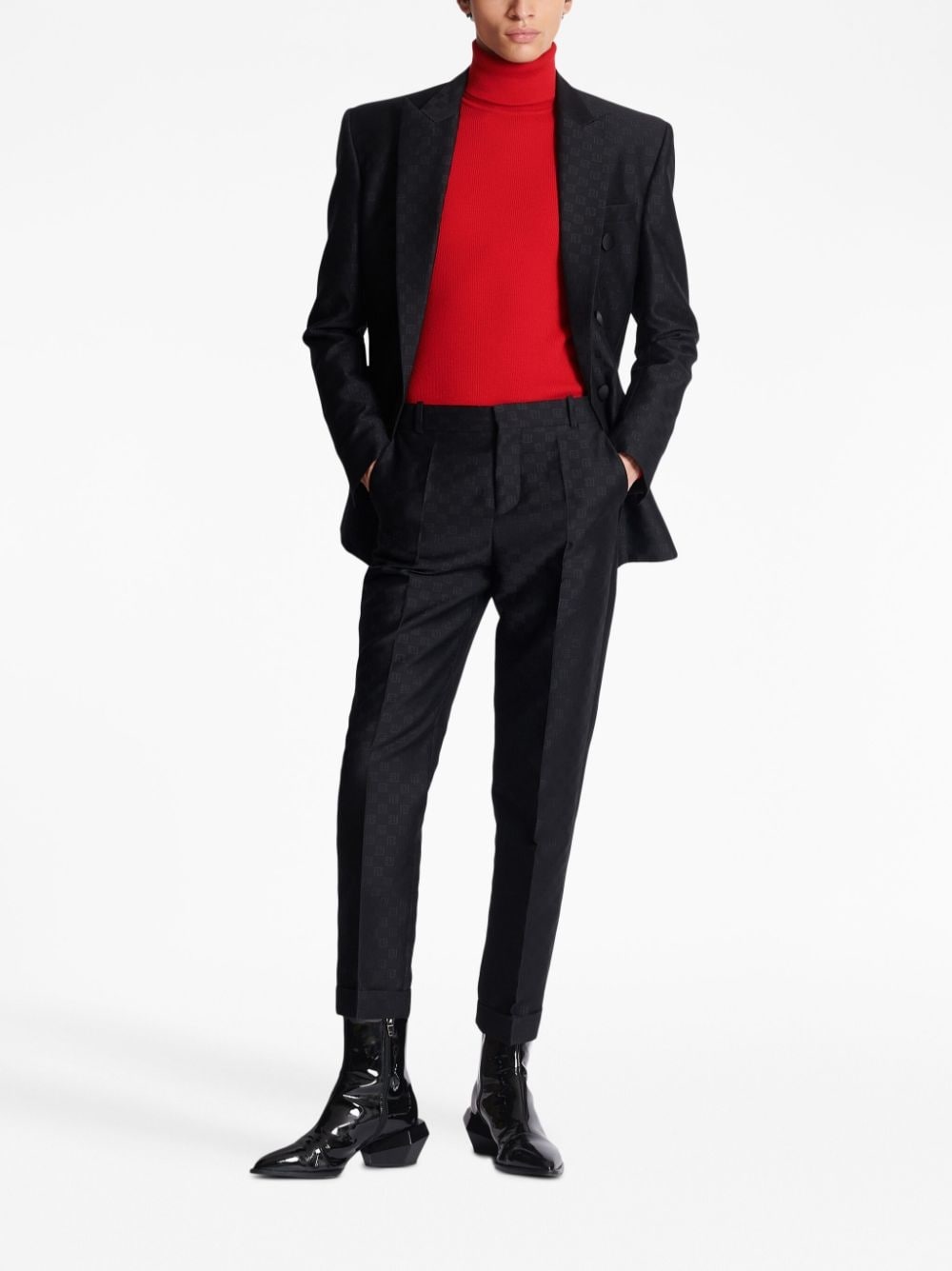 straight-leg tailored trousers - 2