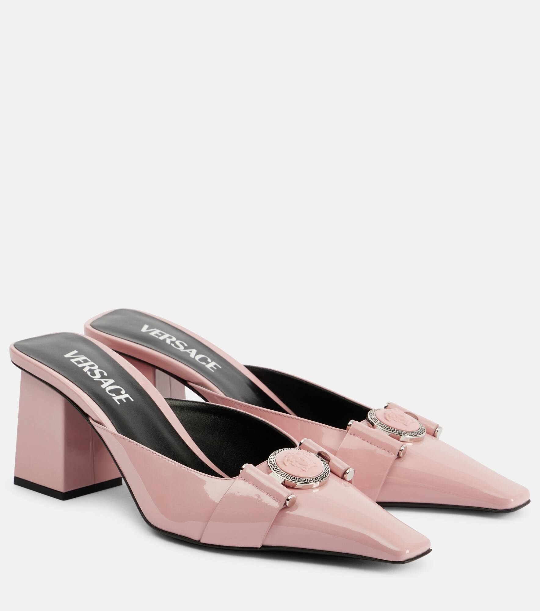 Medusa patent leather mules - 1