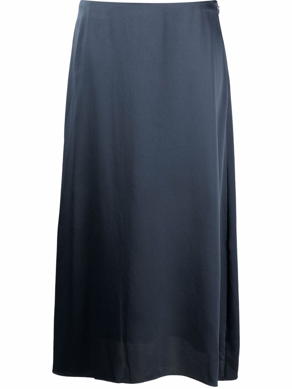 draped slip satin skirt - 1