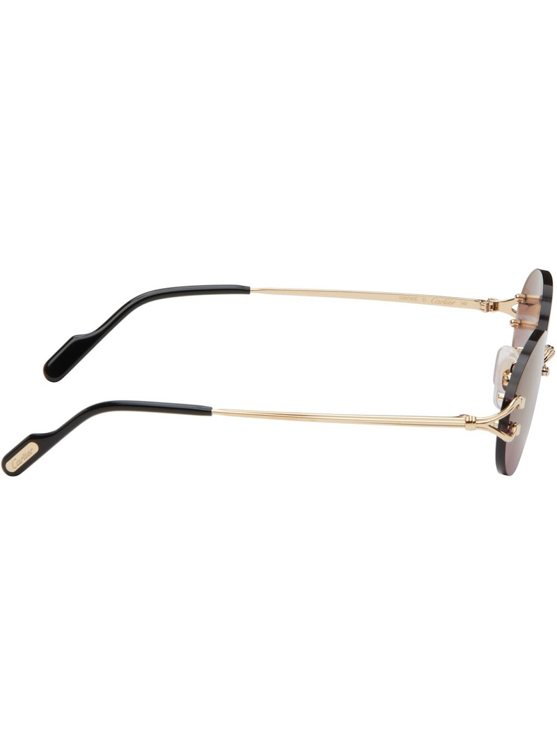 Cartier Gold 'Signature C de Cartier' Sunglasses outlook