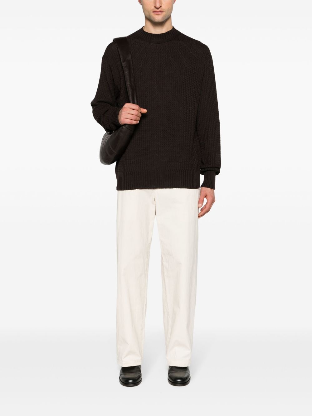 crew-neck cotton jumper - 2