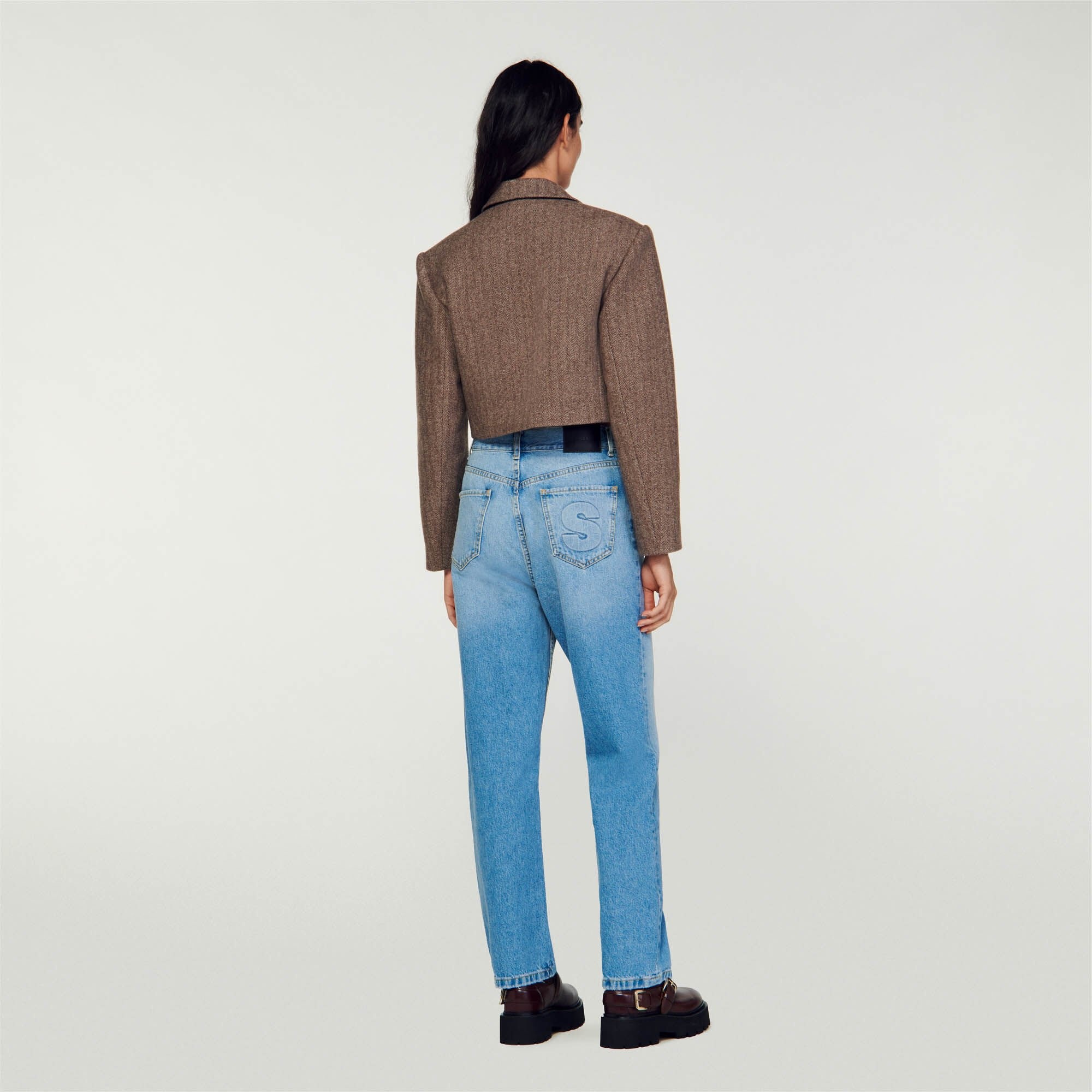 STRUCTURED CROPPED JACKET - 6