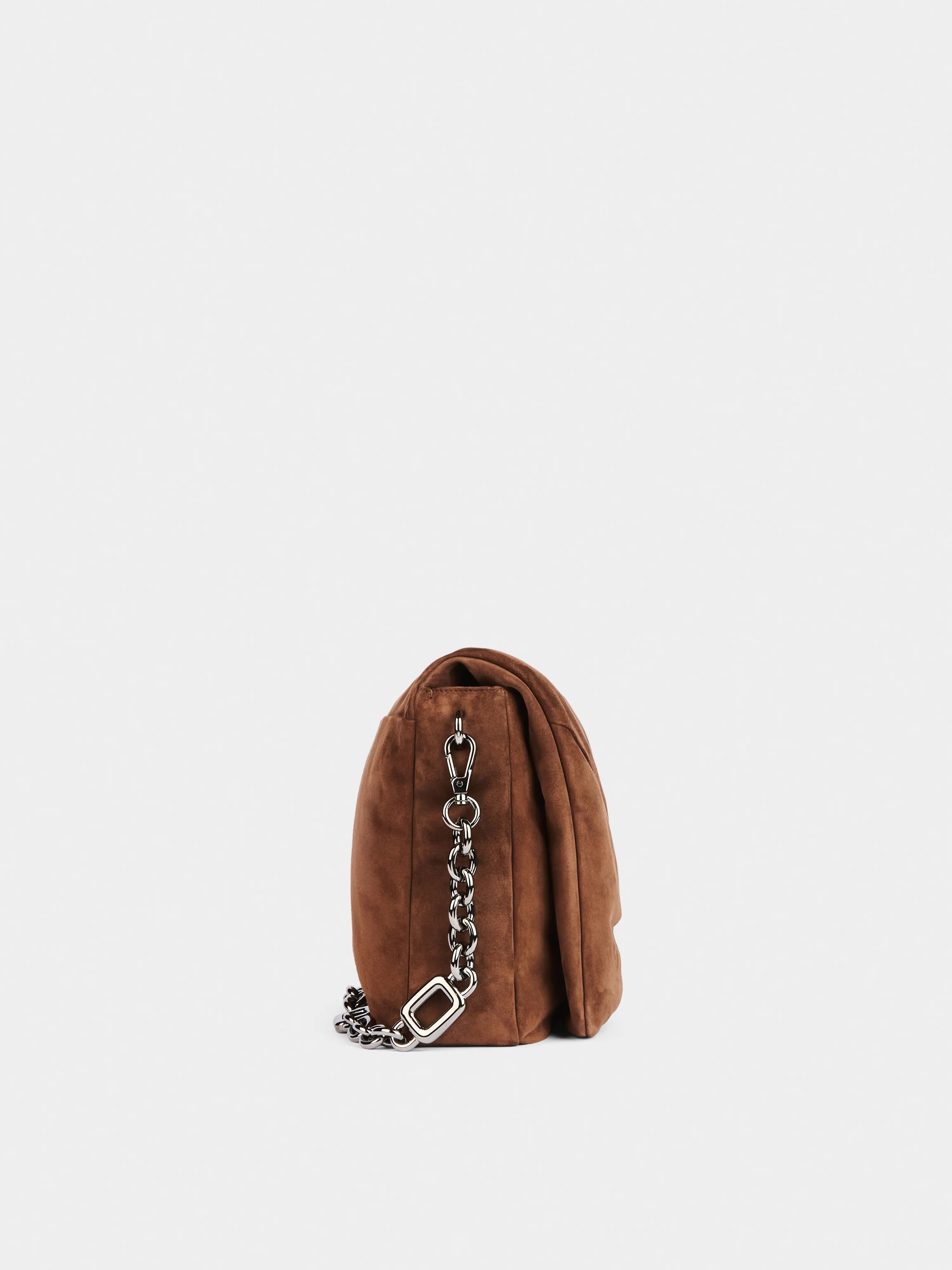 Viv' Choc Large Bag in suede - 2