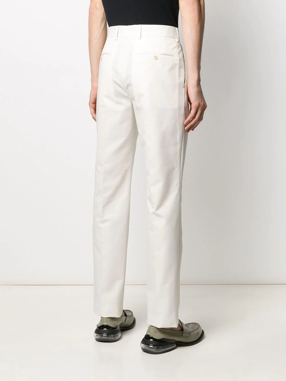 straight-leg tailored trousers - 4