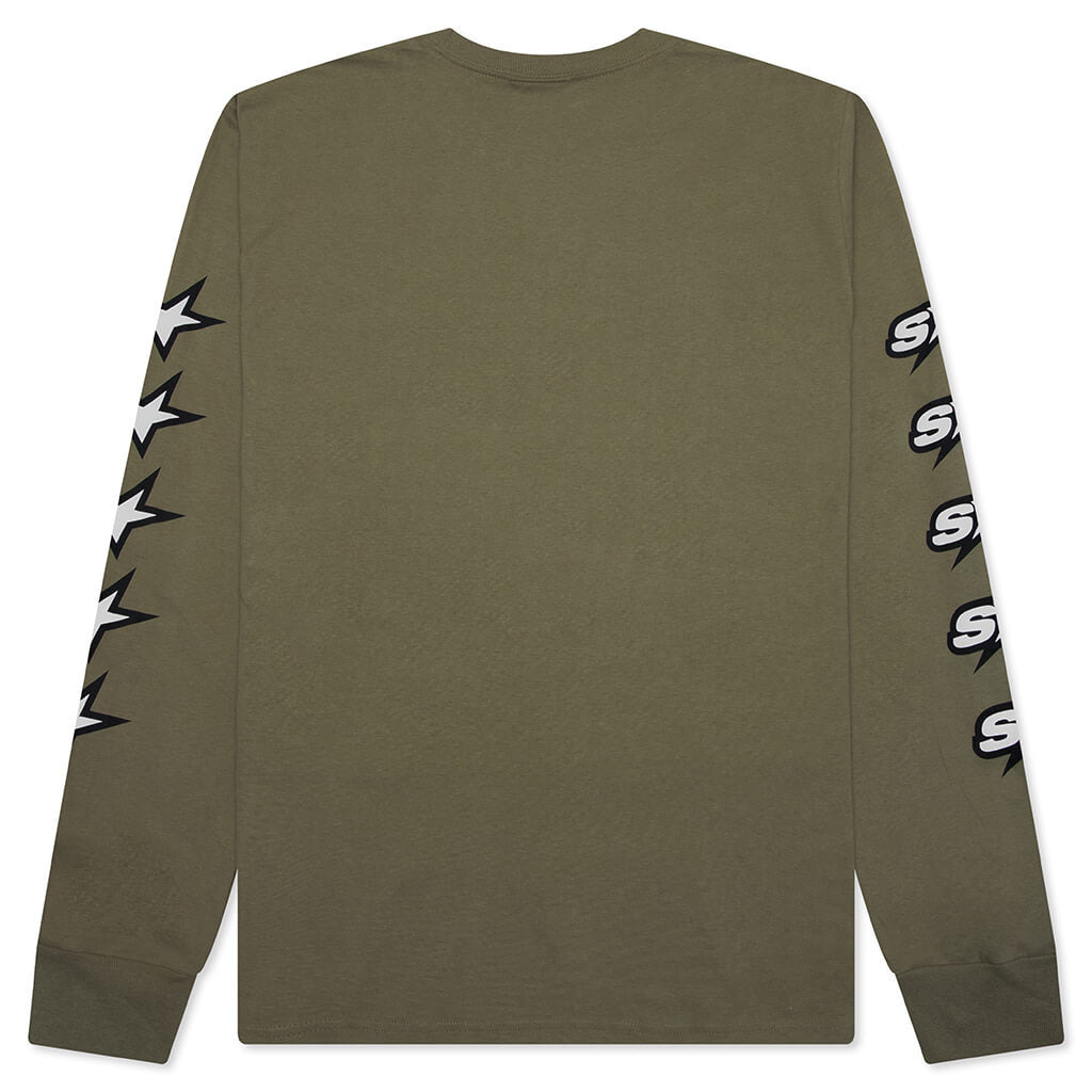 SPEEDWAY L/S TEE - ARMY - 2
