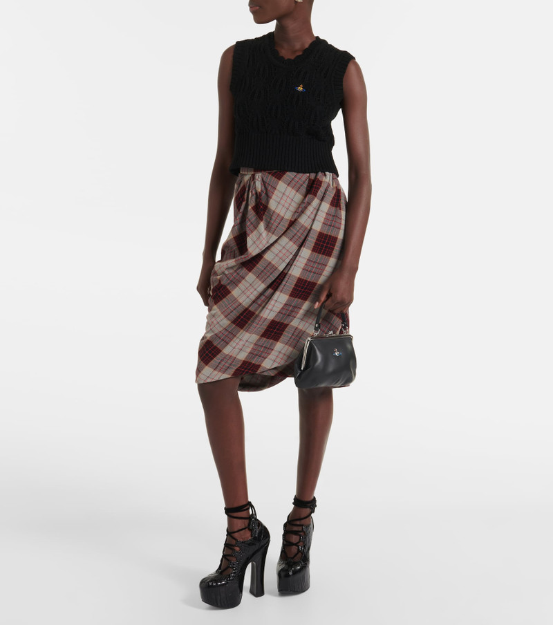 Vivienne Westwood Samantha open-knit wool crop top outlook