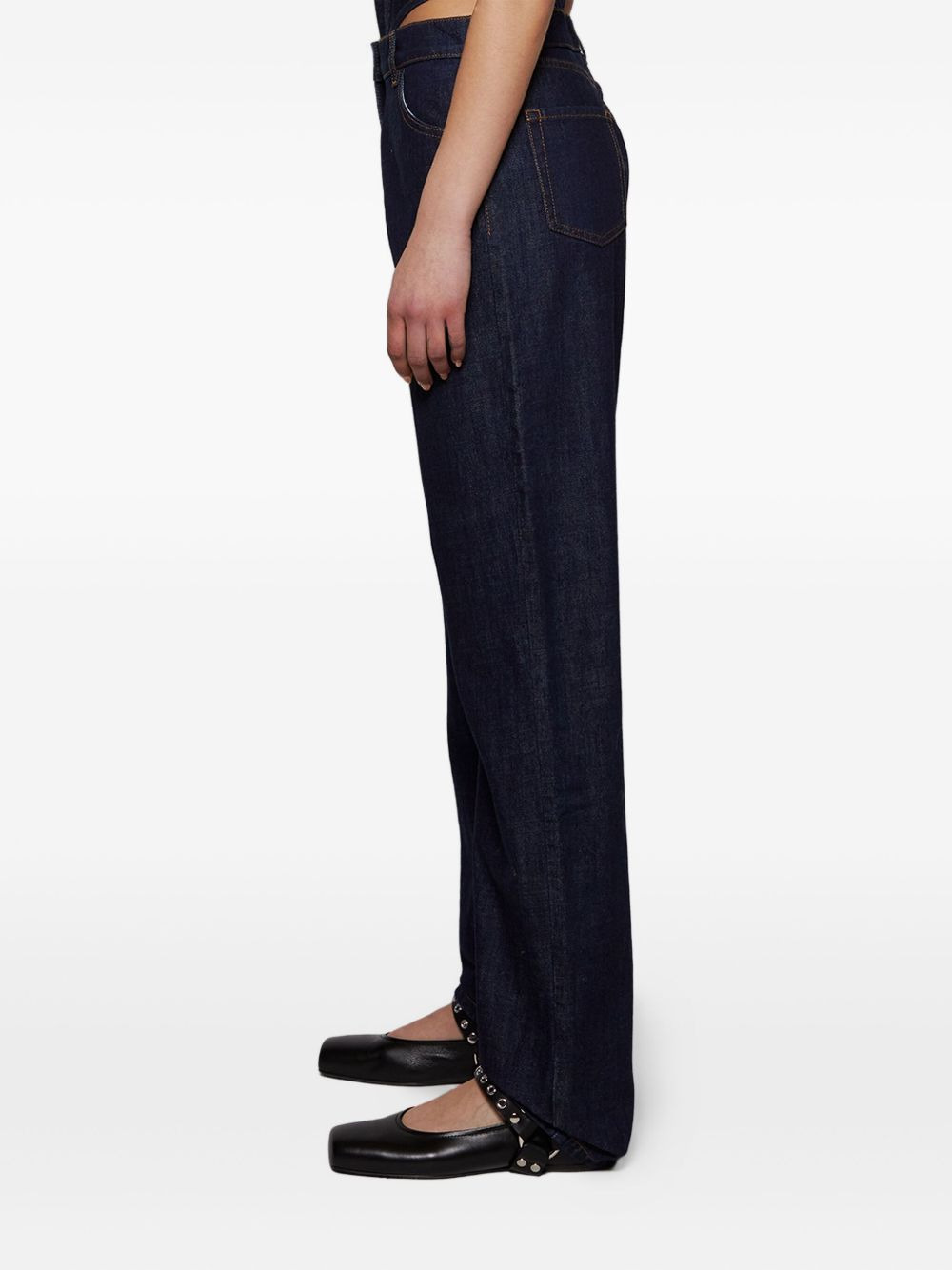 logo-patch jeans - 4
