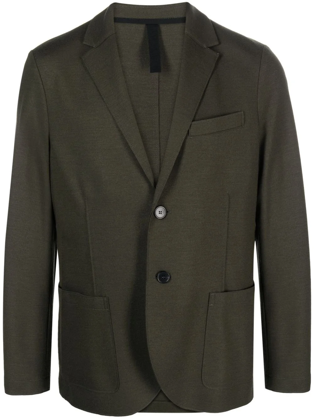 single-breasted wool blazer - 1