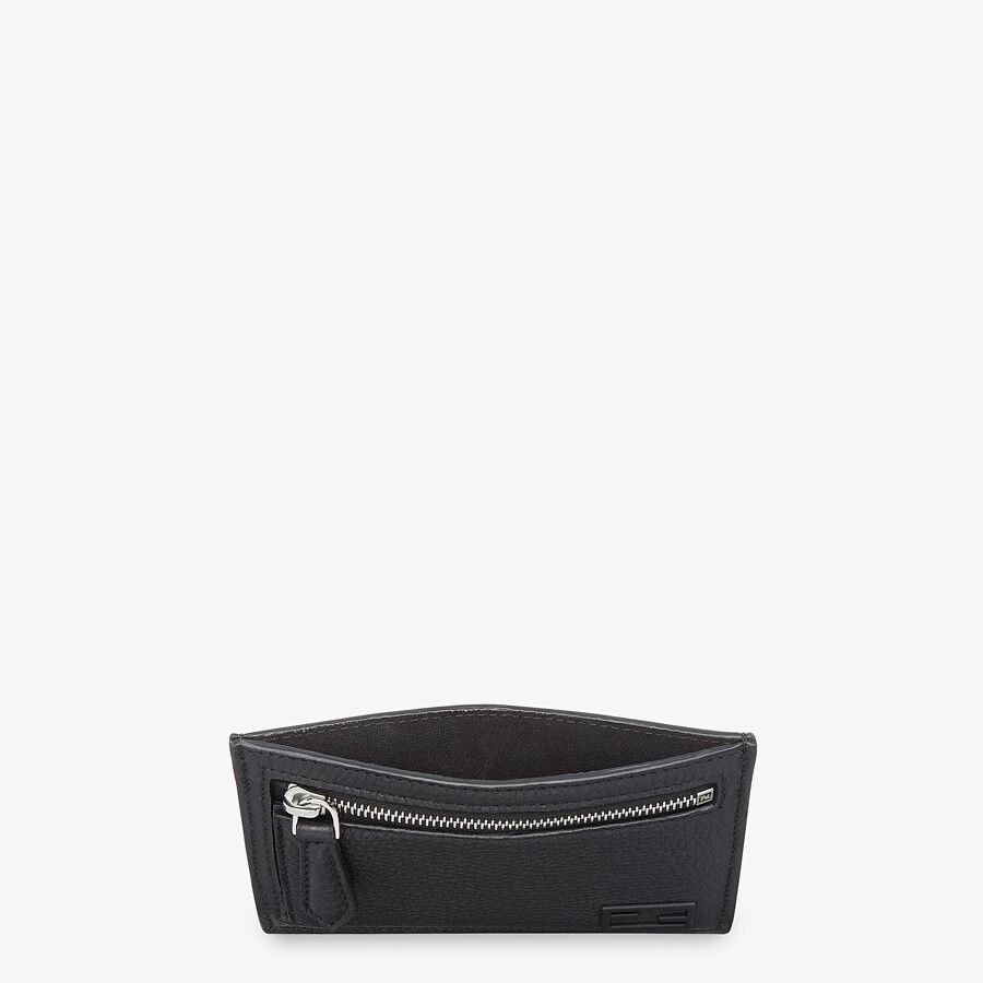 Black leather card holder - 3