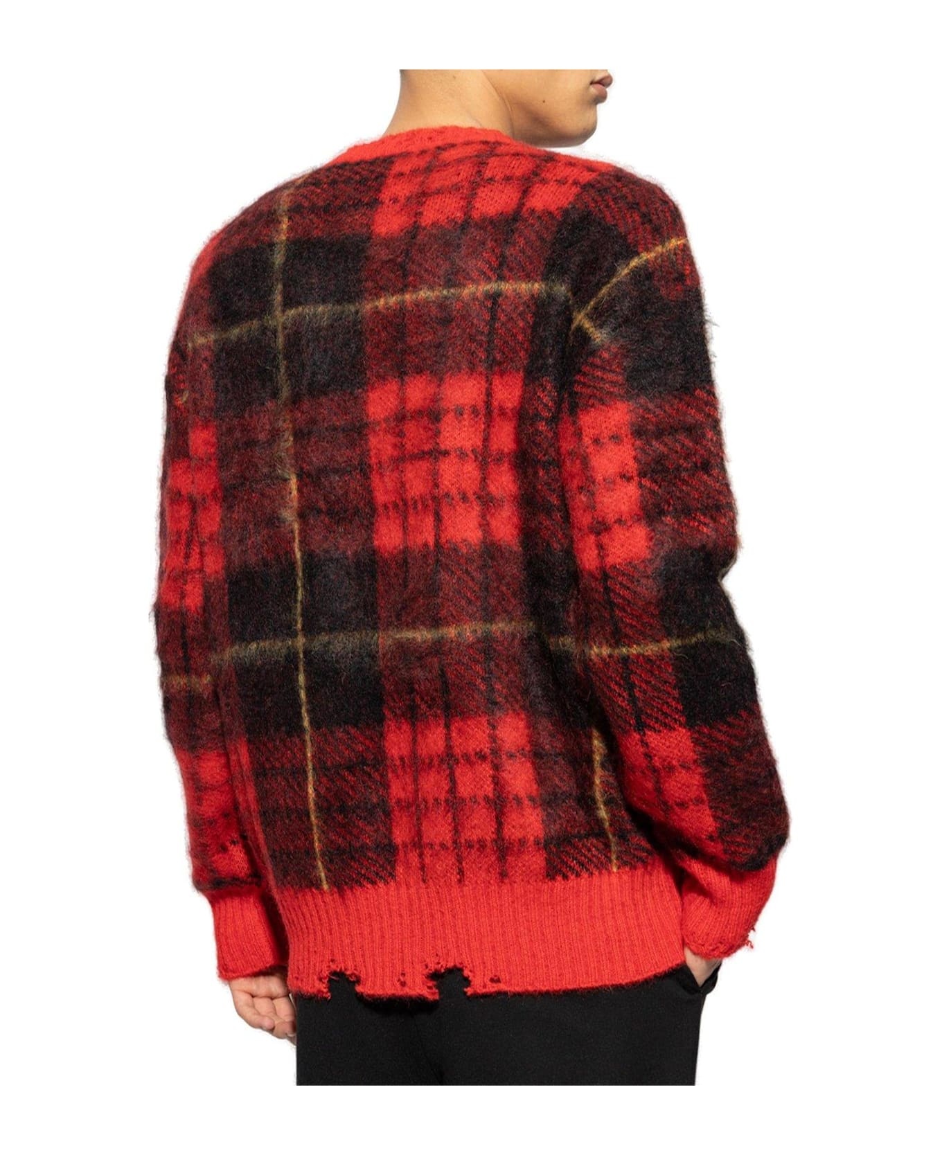 Check Pattern Distressed Jumper - 3