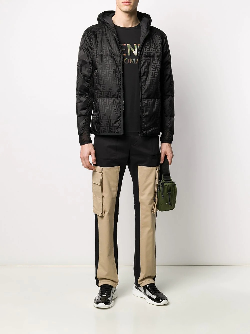 panelled cargo trousers - 2