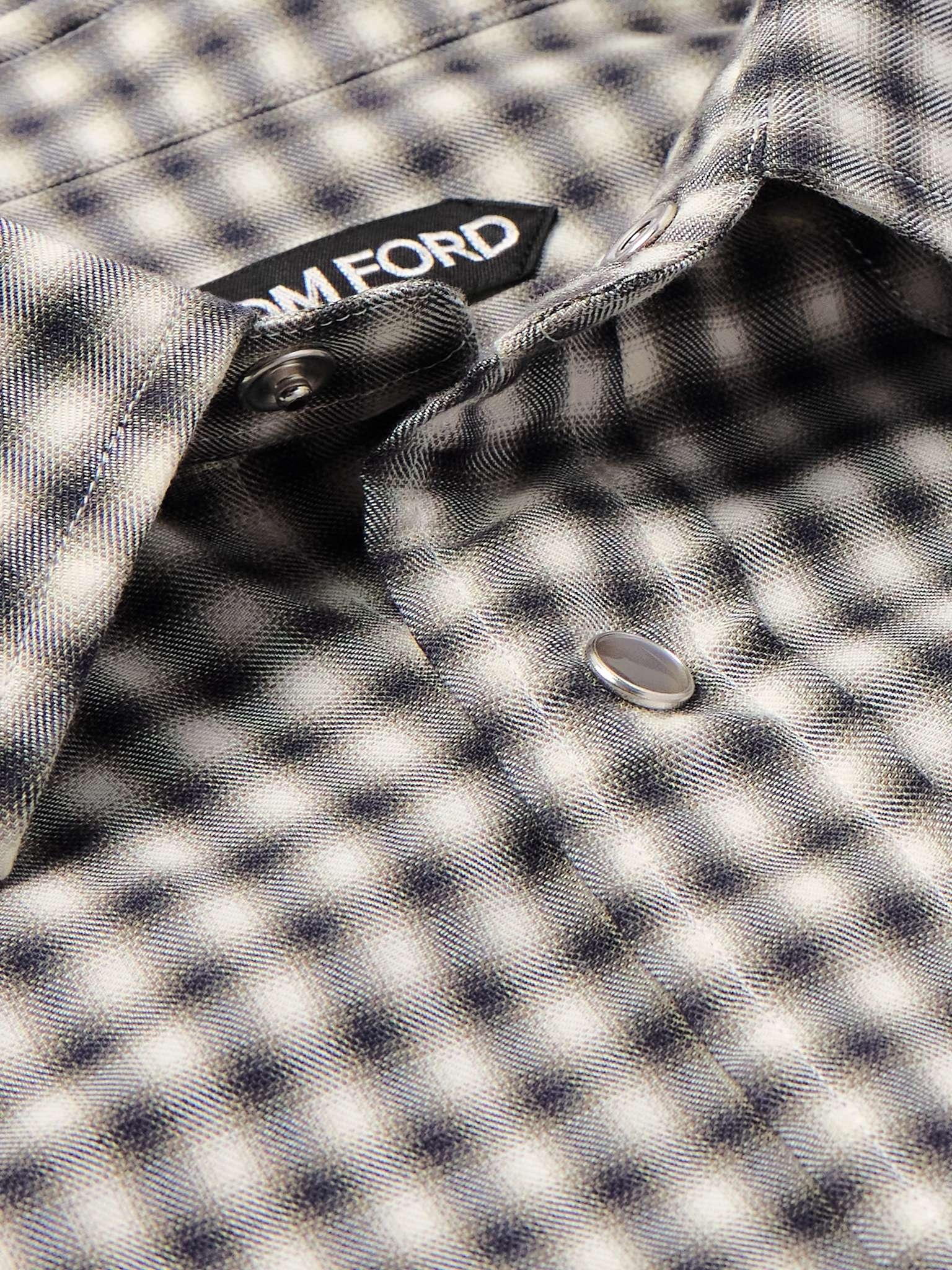 Checked Cotton Western Shirt - 4