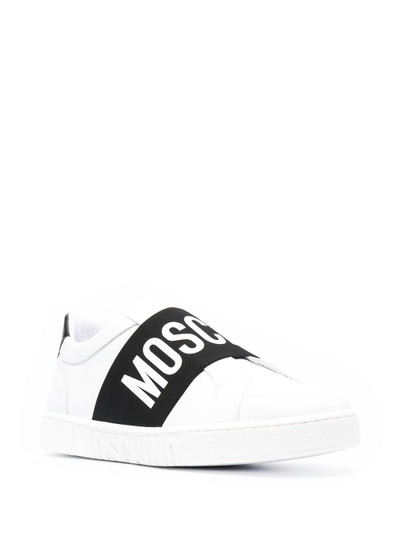 Moschino logo-print slip-on sneakers outlook