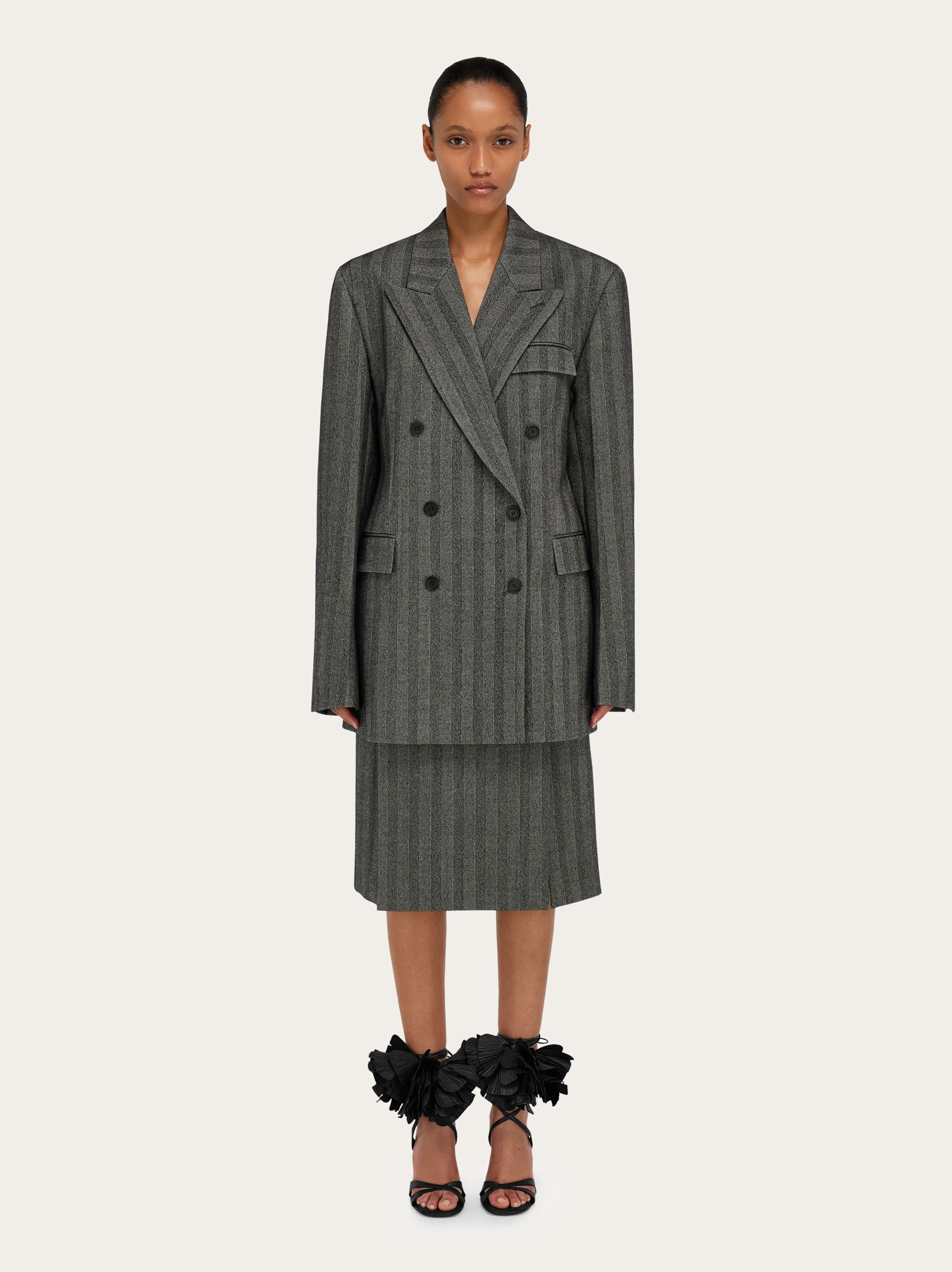 Oversize double breasted blazer - 7