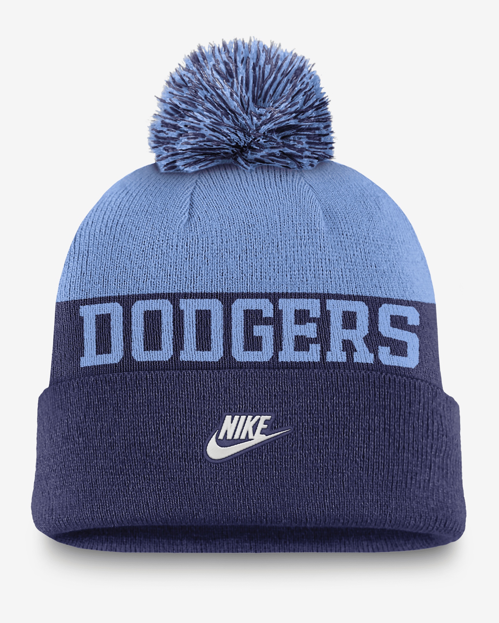 Brooklyn Dodgers Rewind Peak Men's Nike MLB Cuffed Pom Beanie - 2