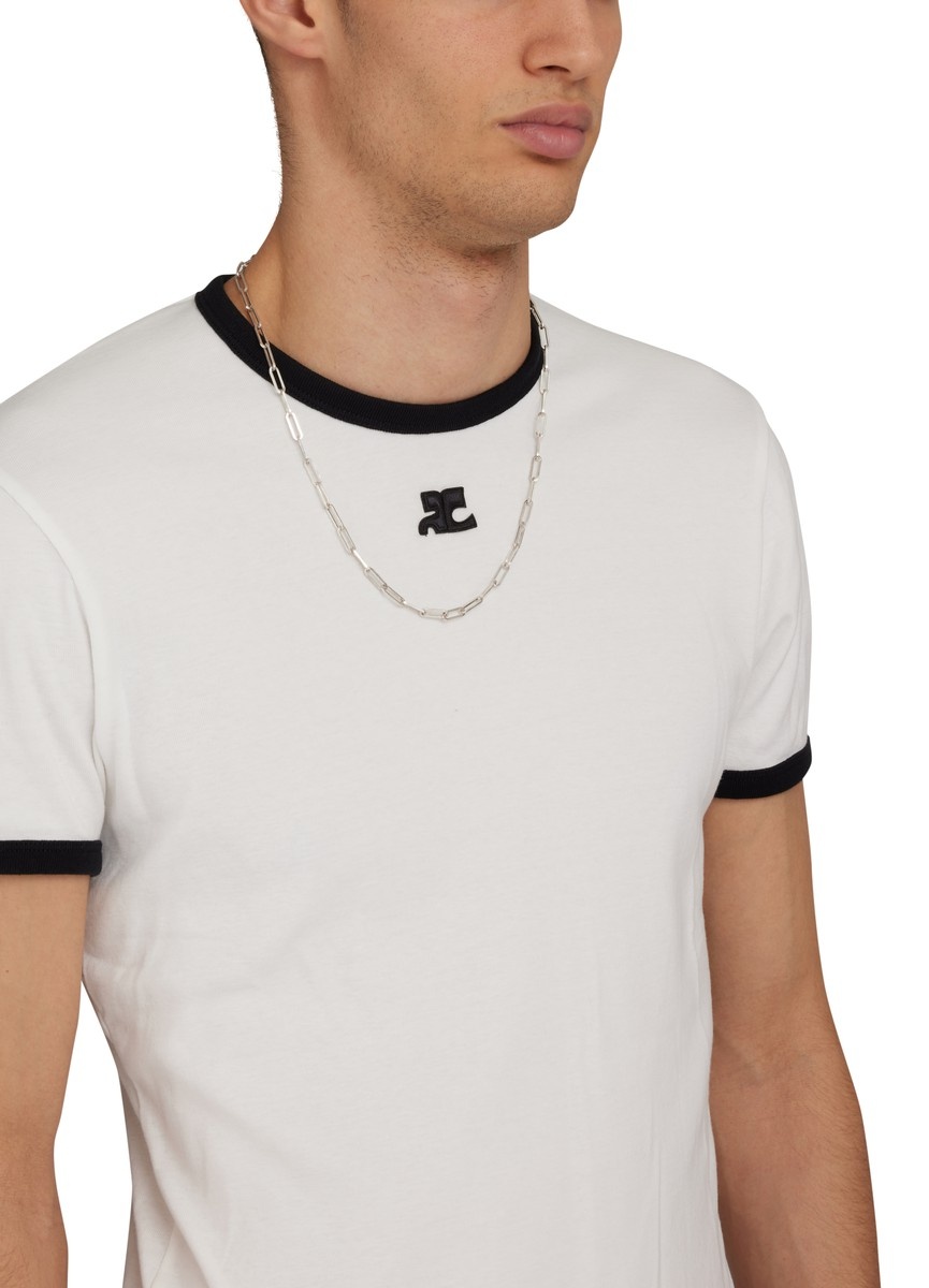 courrèges Bumpy Contrast T-Shirt | 24s | REVERSIBLE