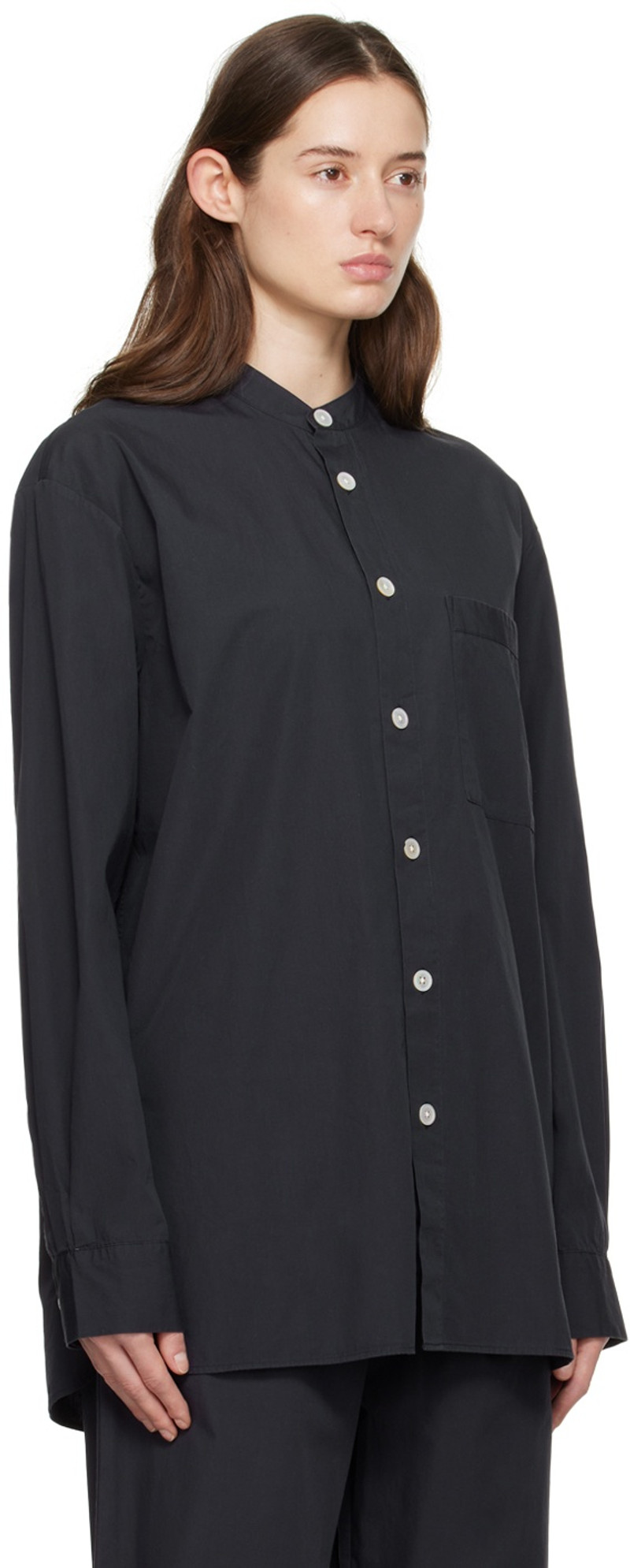 TEKLA Navy Birkenstock Edition Pyjama Shirt outlook