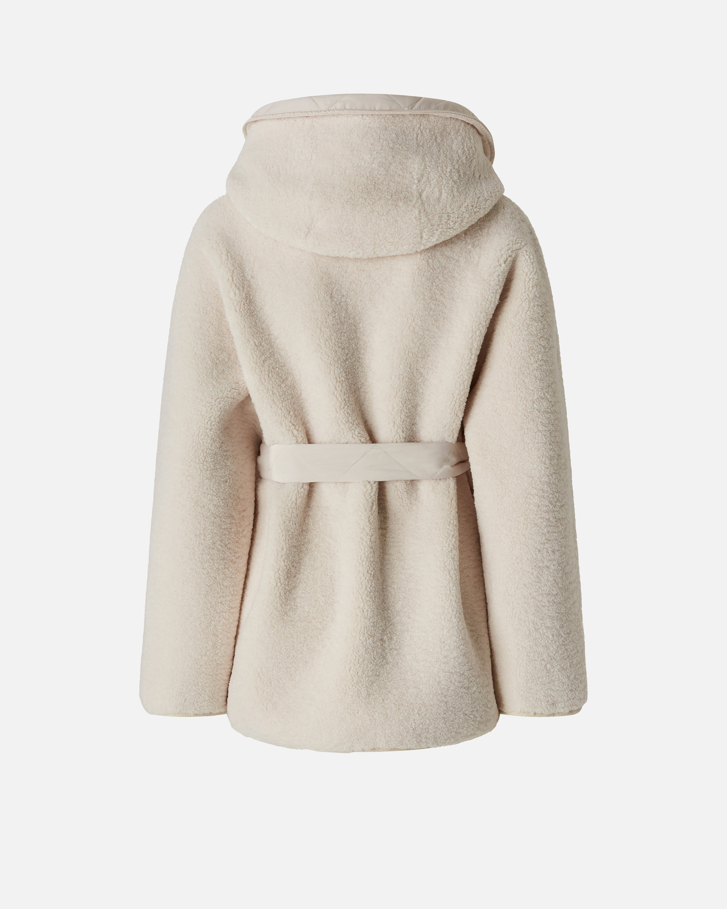 SHORT TEDDY-EFFECT PEA COAT - 2