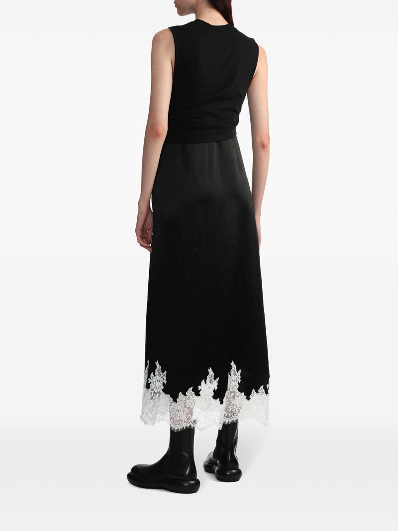 draped cotton midi-dress 4