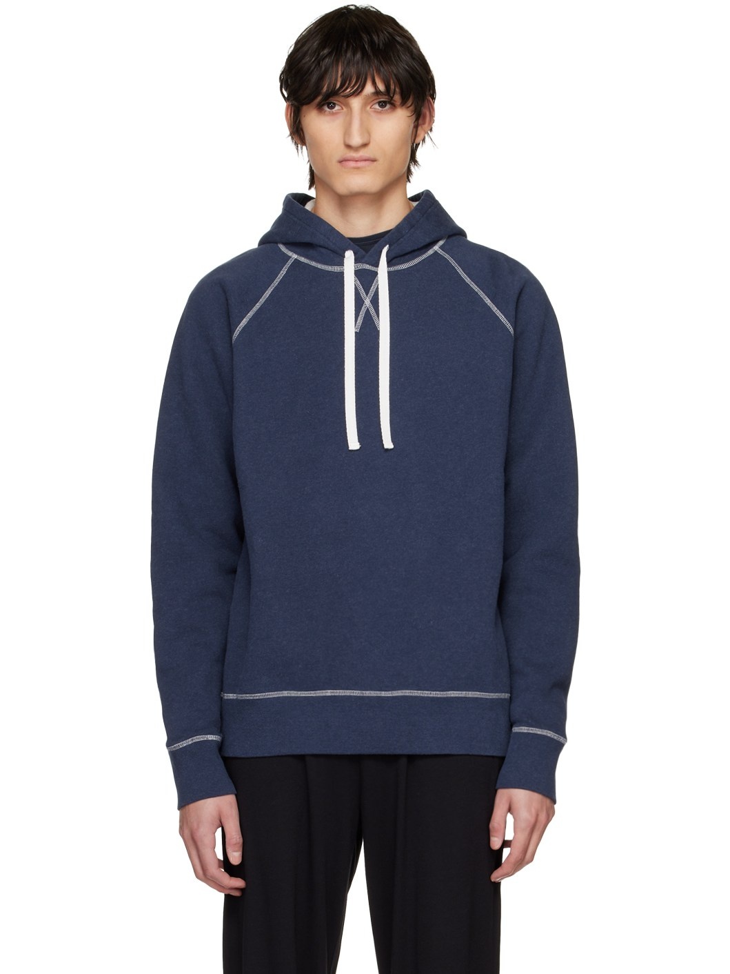 Navy Fleeceback Hoodie - 1