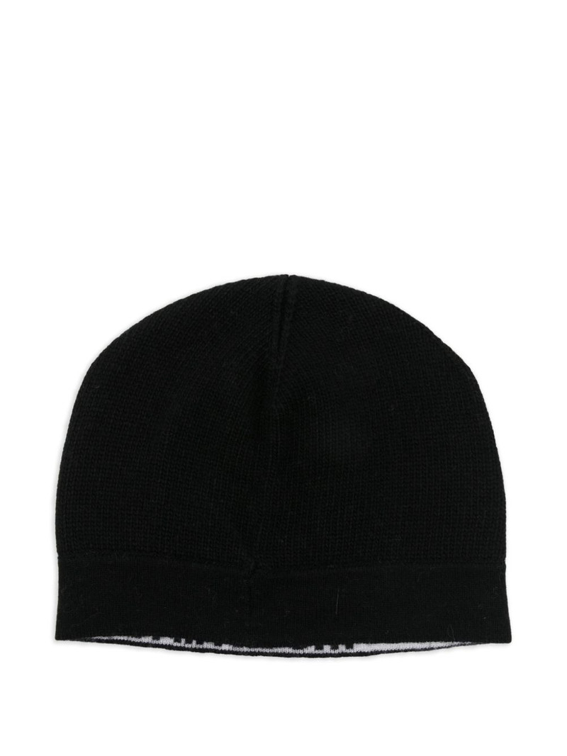 Moschino intarsia knit-logo beanie outlook