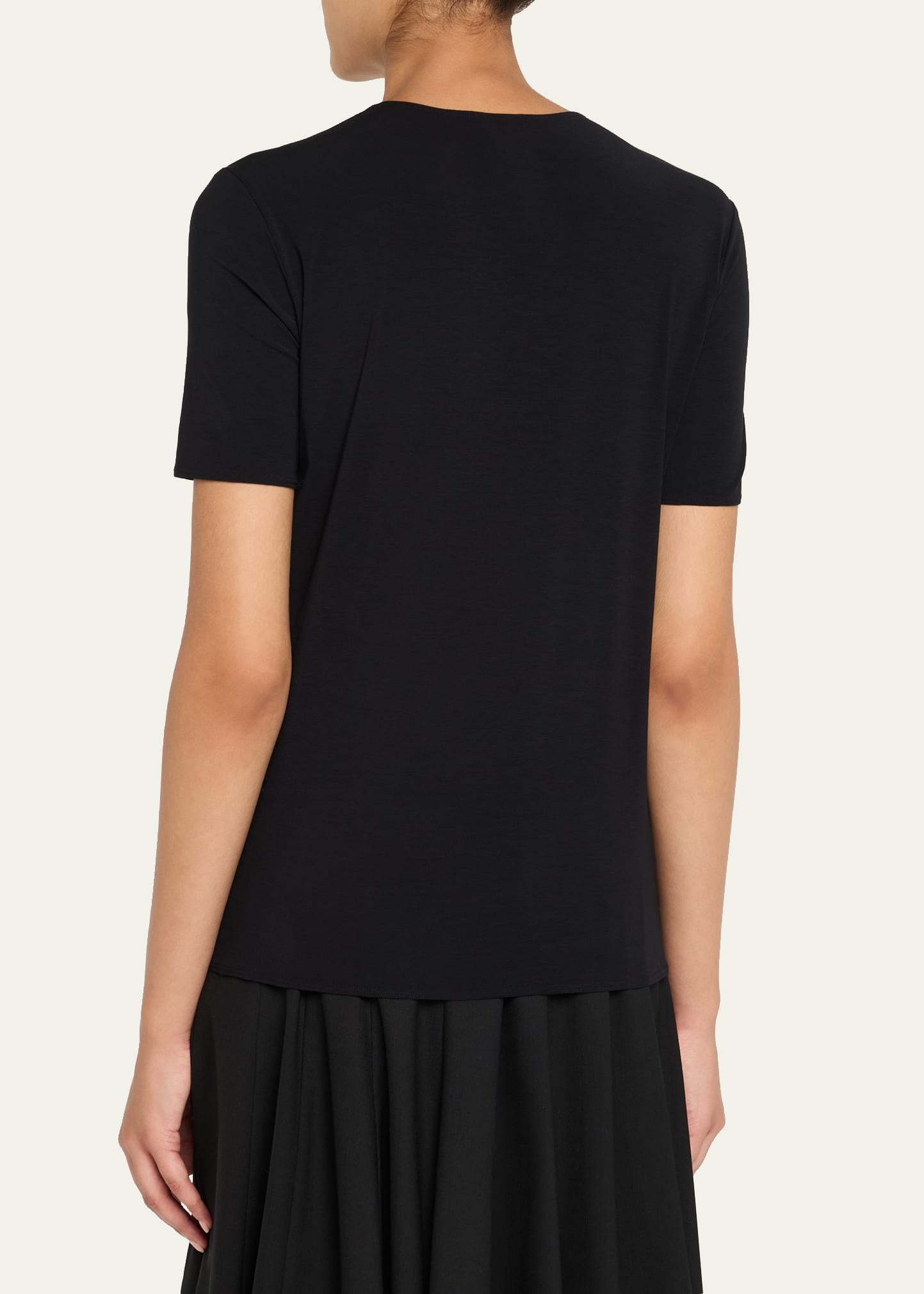 Pure Jersey Short-Sleeve Crewneck Top - 3