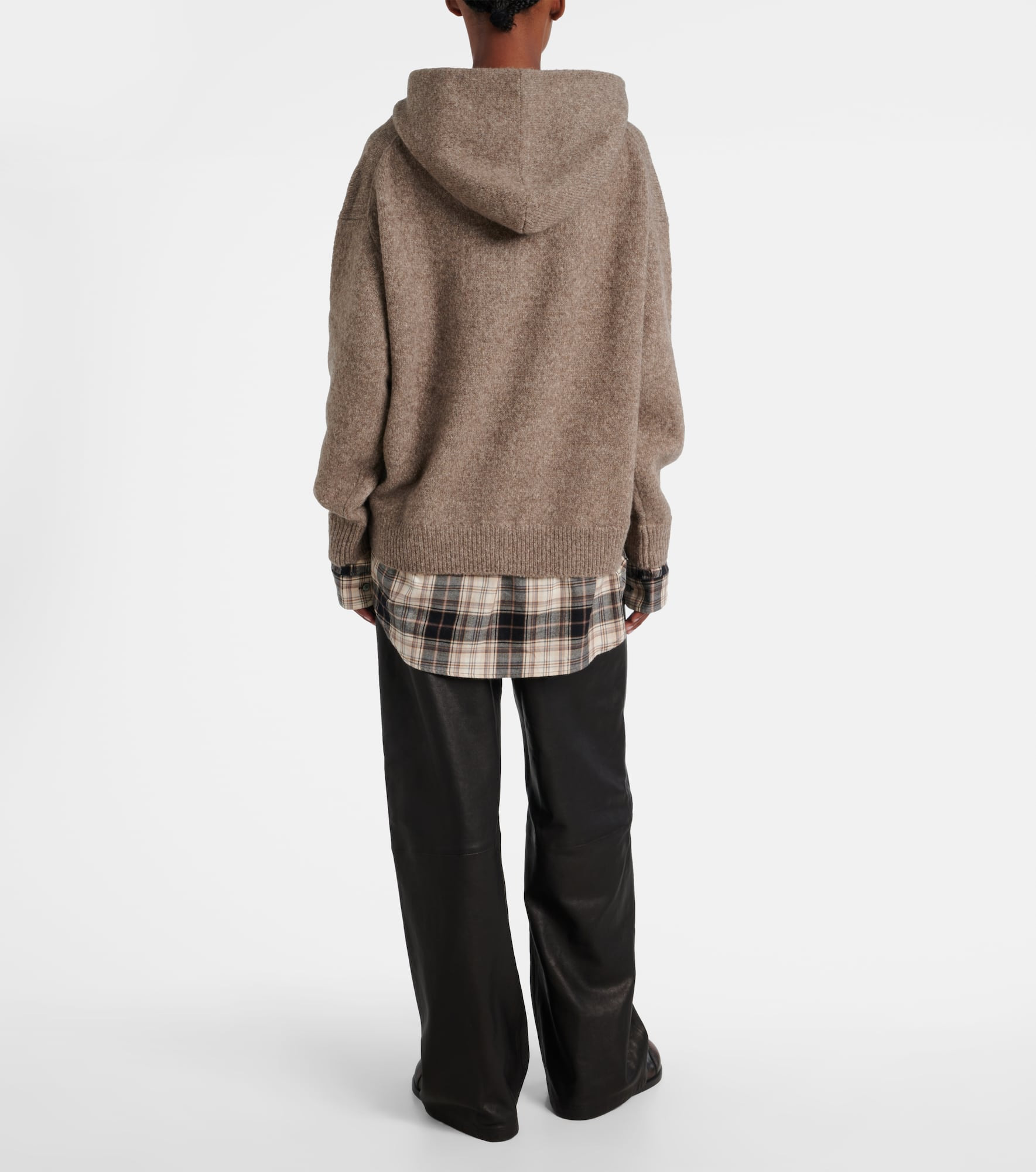 Layered wool-blend sweater - 3