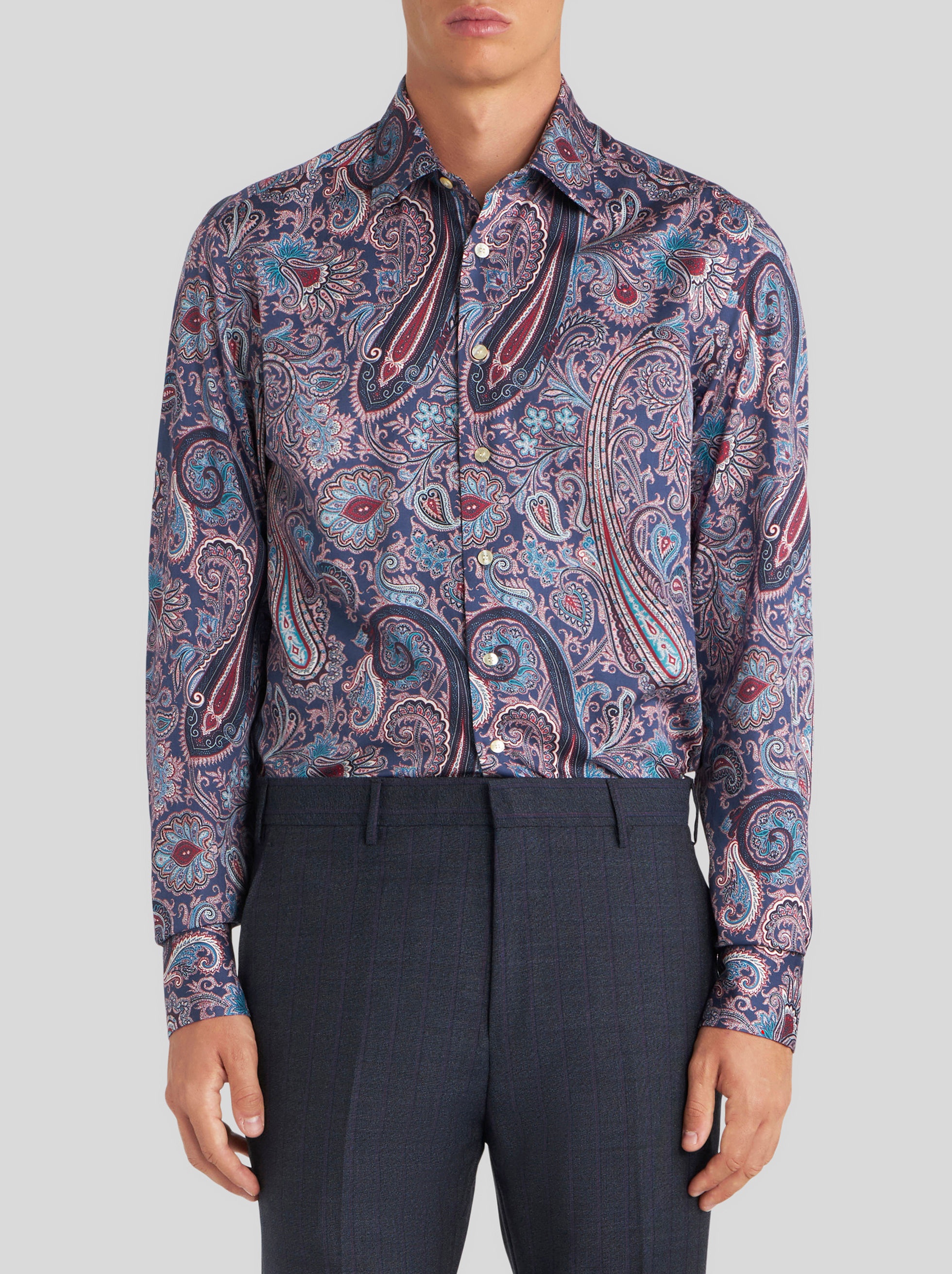 PAISLEY PRINT COTTON SHIRT - 2
