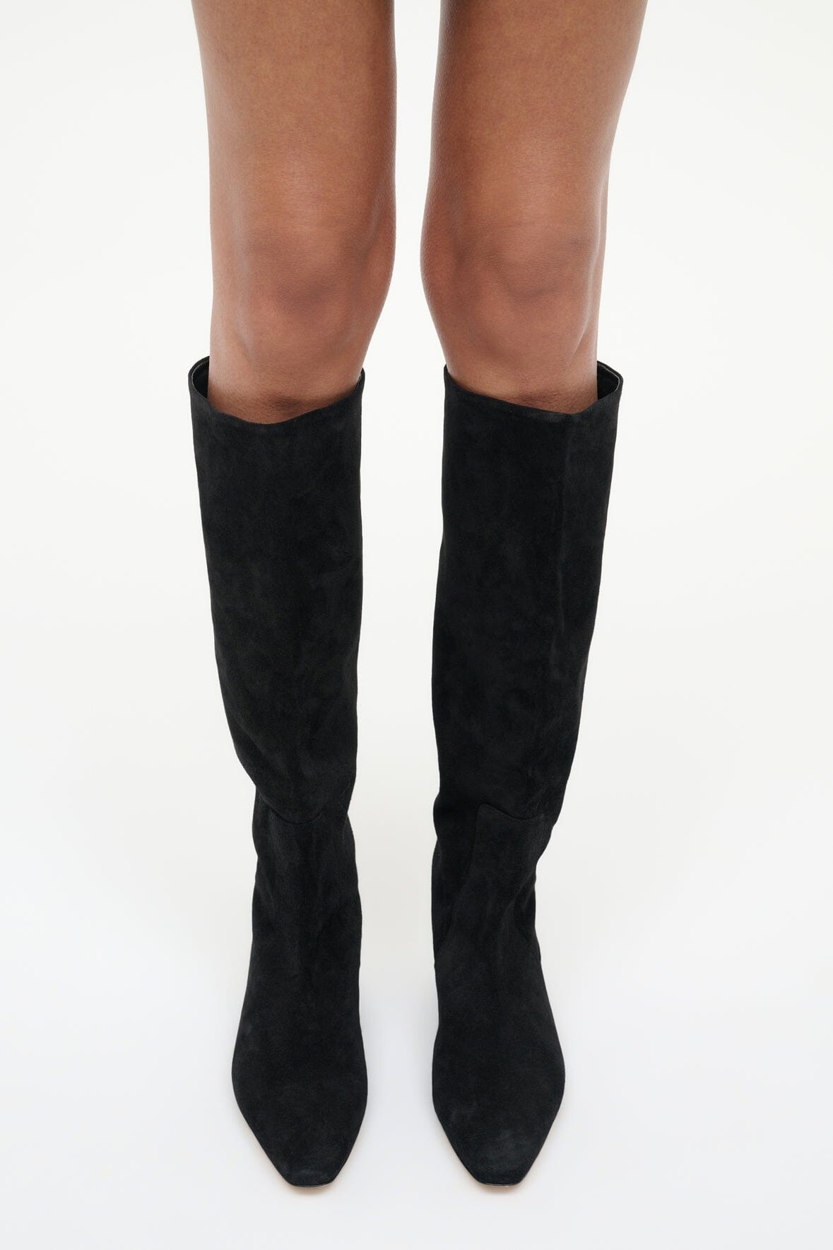 STAUD WALLY FLAT BOOT BLACK SUEDE - 4