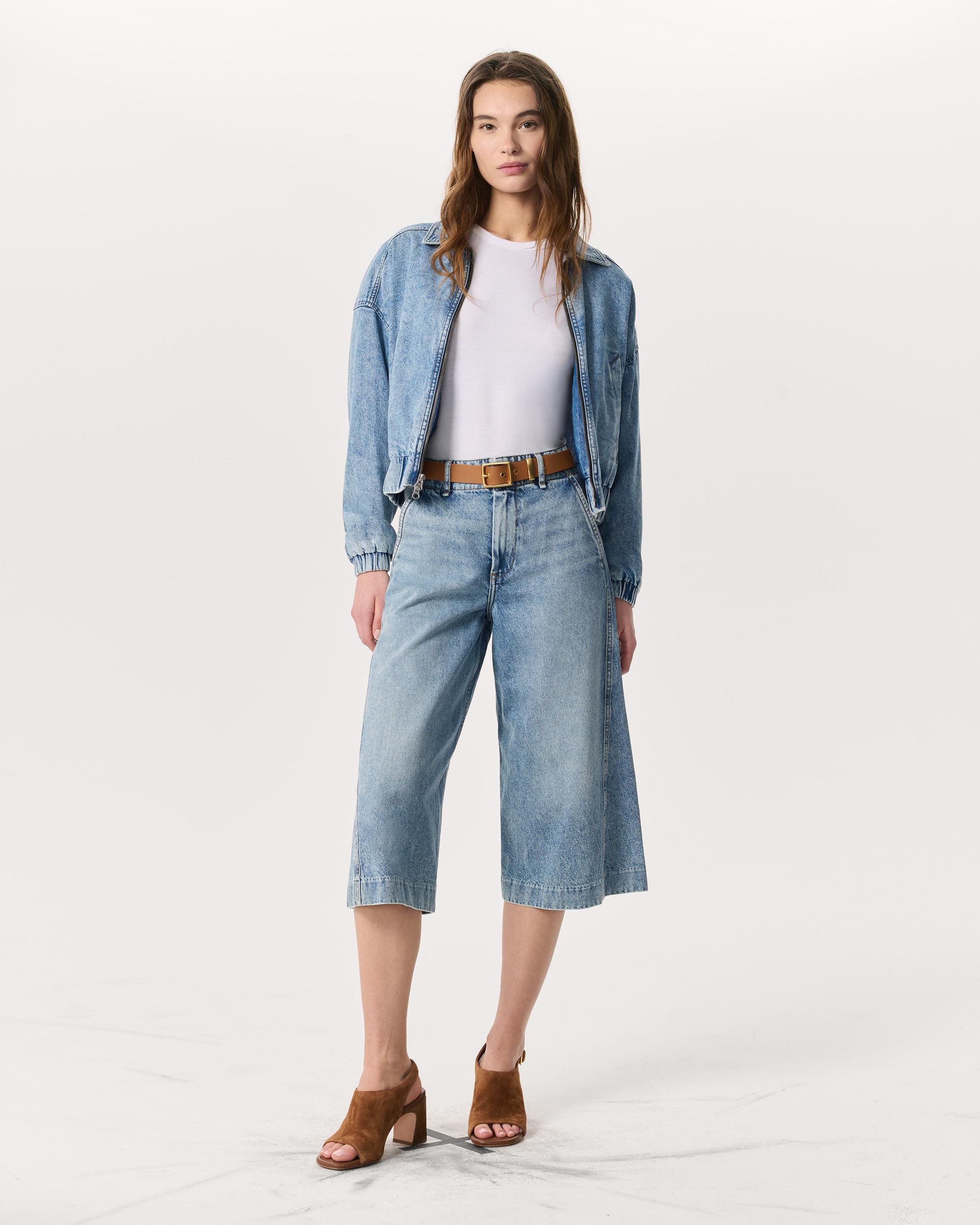 Tailored Jamie Denim Culotte
Lightweight Rigid Denim - 2