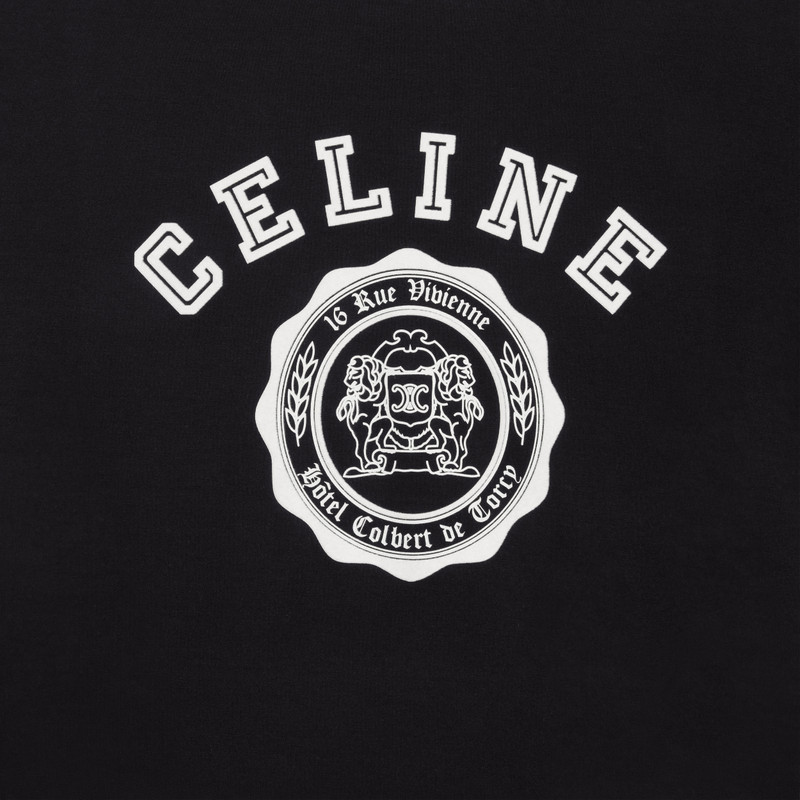 celine blason loose t-shirt in cotton jersey 3