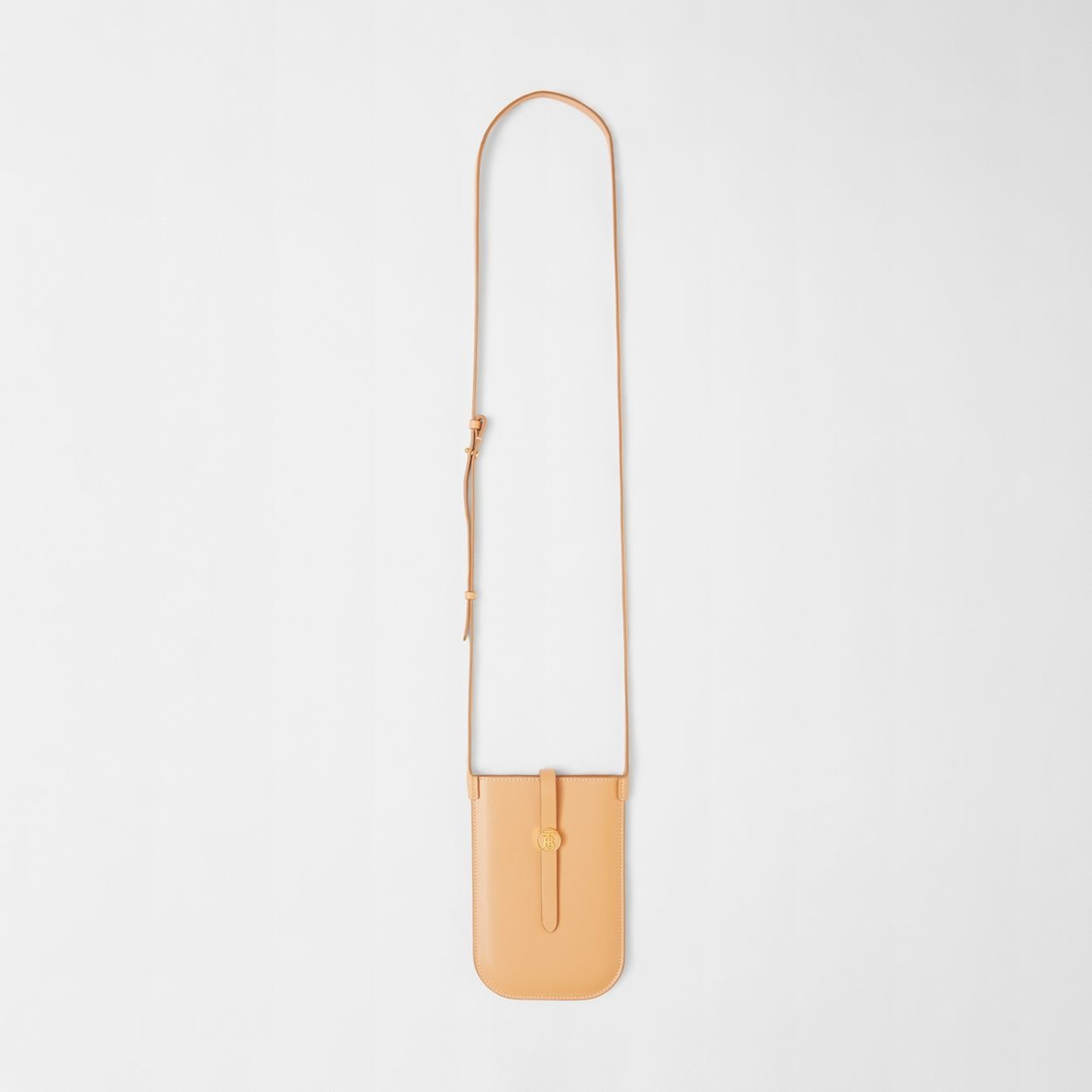 Topstitched Leather Anne Phone Case with Strap - 4