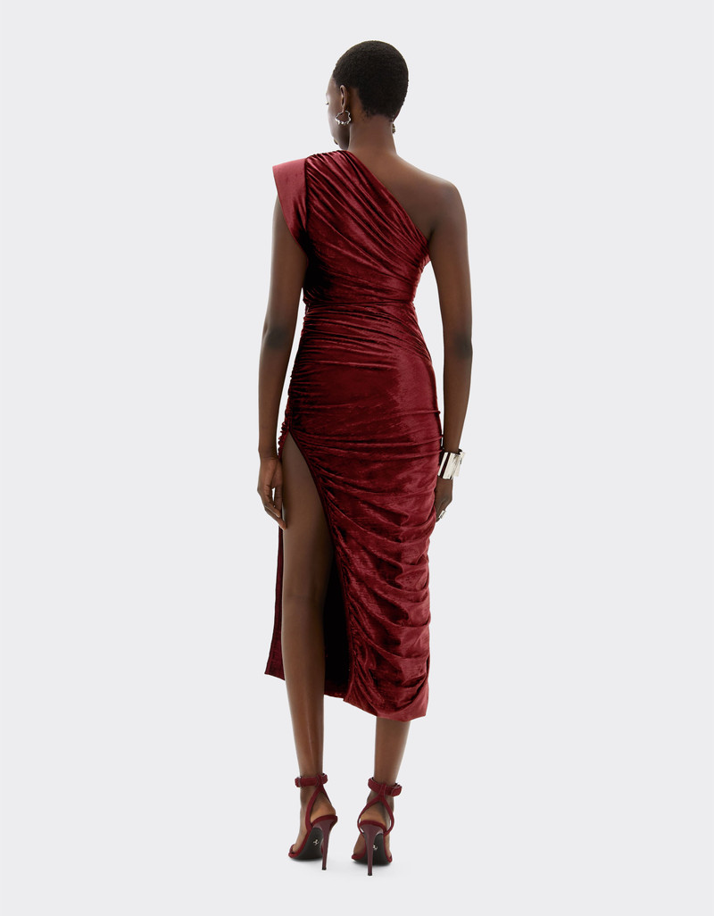 Velvet-effect jersey skirt 4