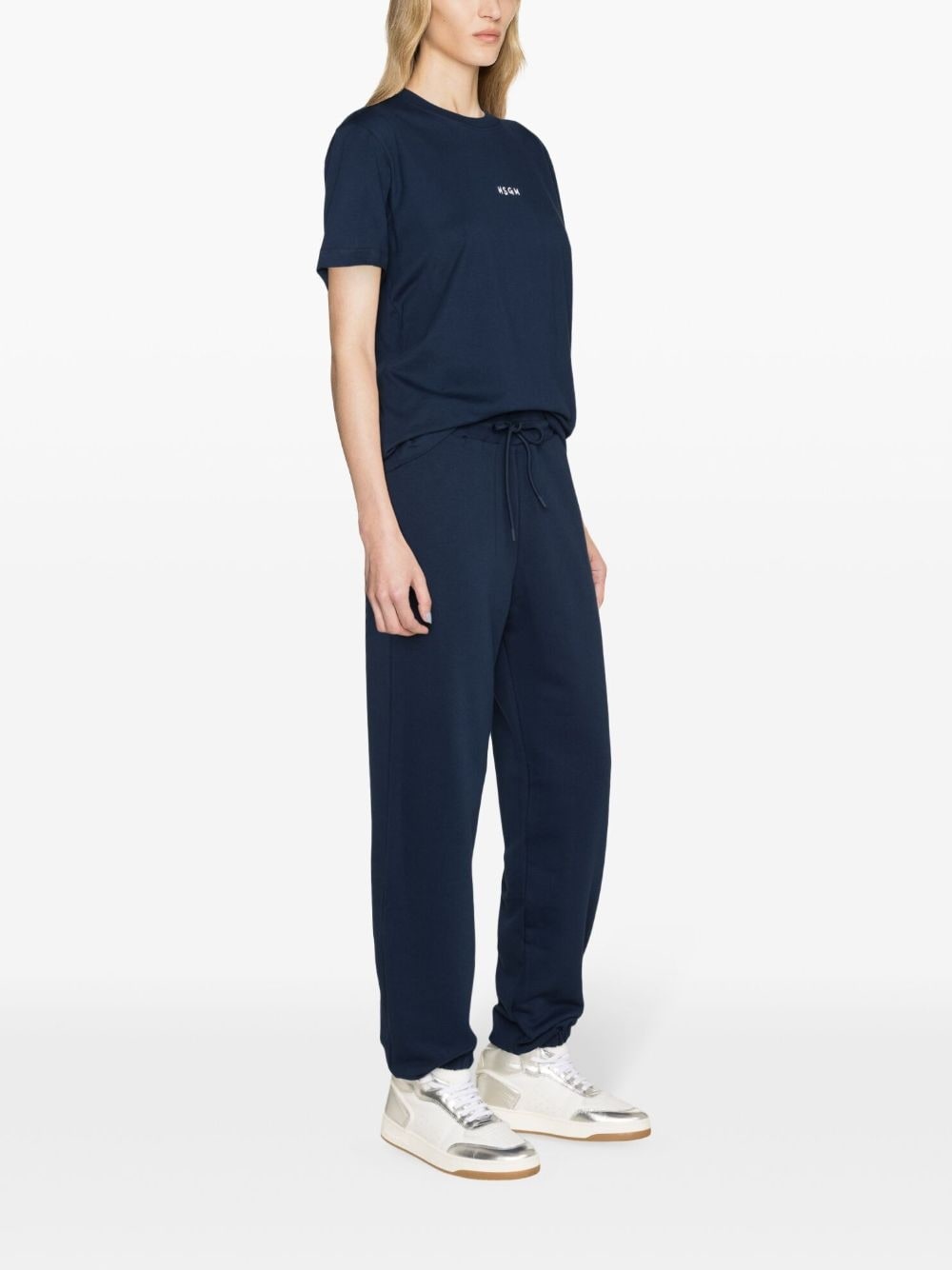 logo-print cotton track pants - 3