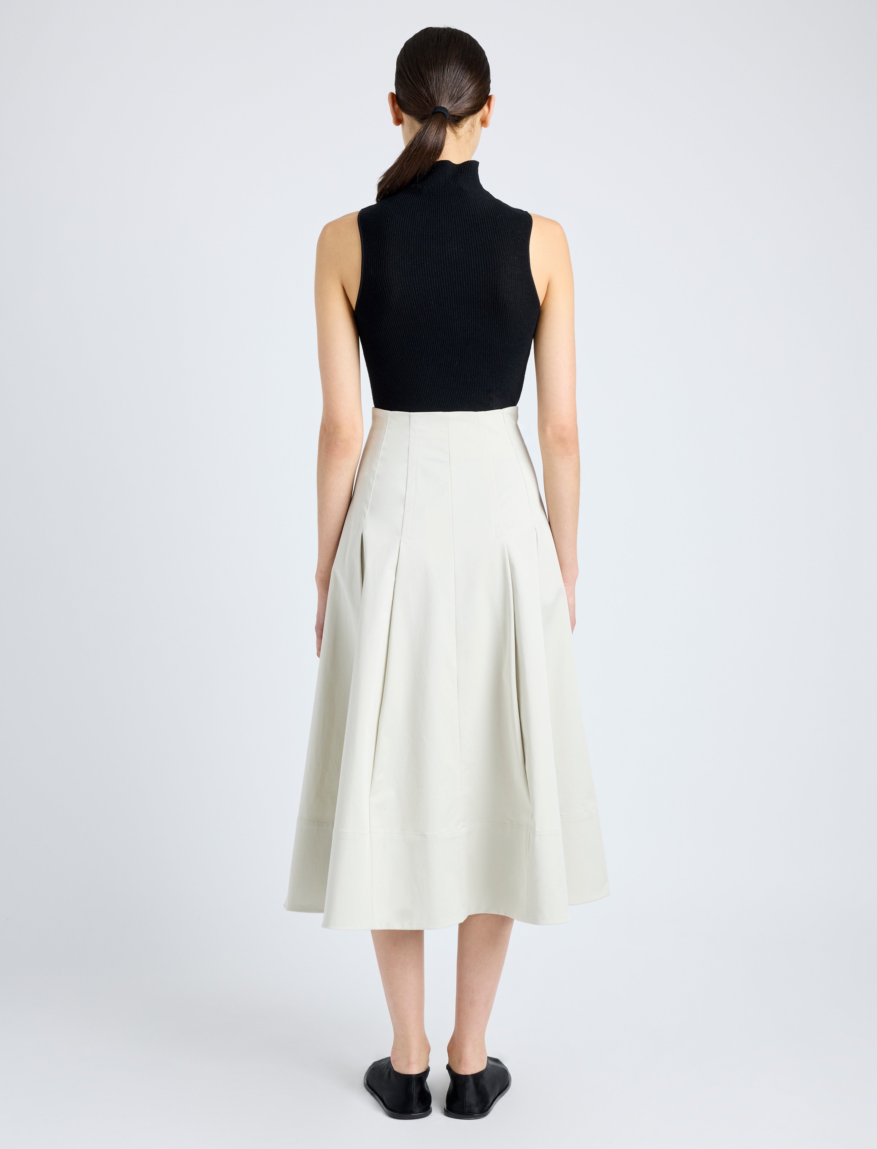 Moore Skirt in Organic Cotton Twill - 4