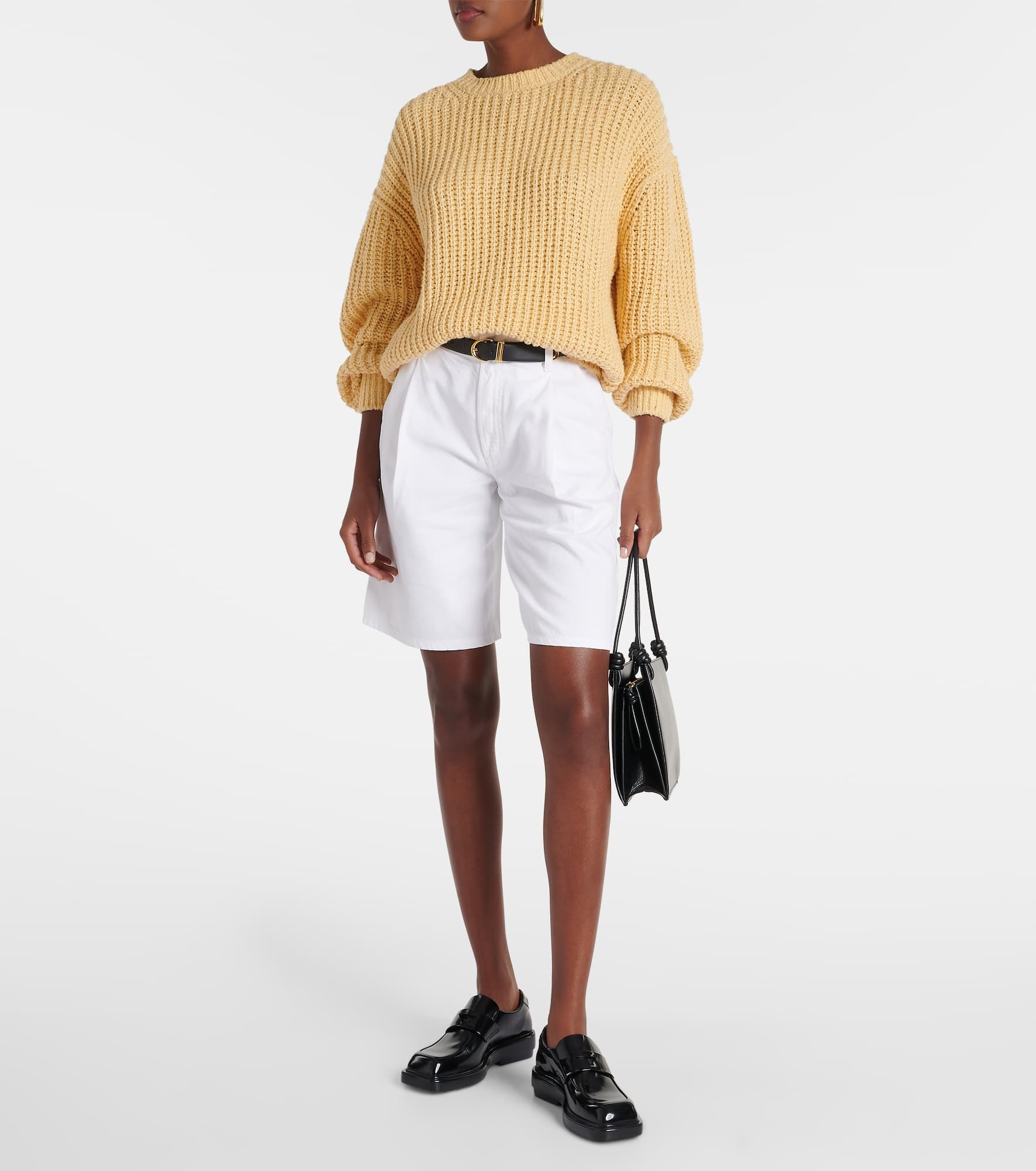 Ellis mid-rise denim Bermuda shorts - 2