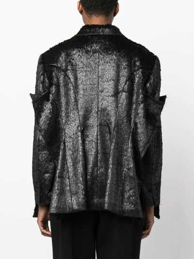 Comme Des Garçons Faux Leather Sequin Pattern Jacket outlook