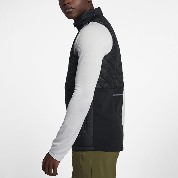 Nike Sports Running Splicing Stand Collar vest Black AH0547-010 - 6