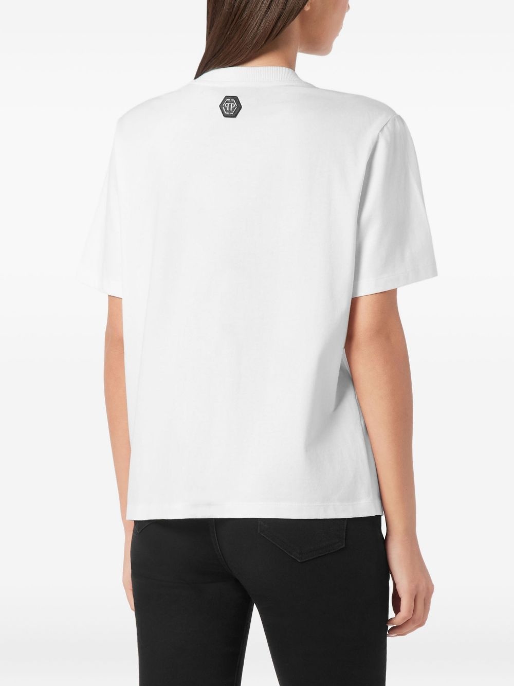 crystal-embellished T-shirt - 3