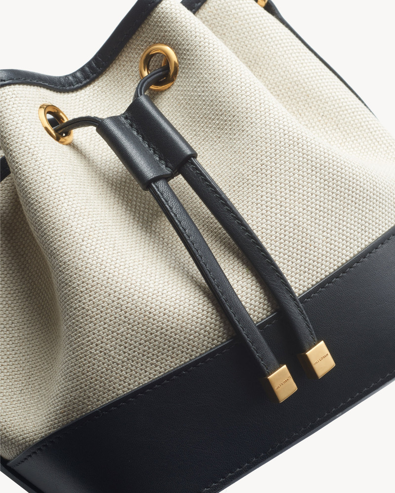 BRIGITTE MINI BUCKET BAG CANVAS 4
