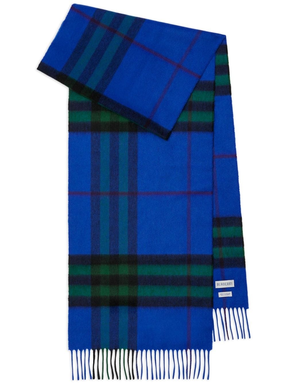 checked cashmere scarf - 1