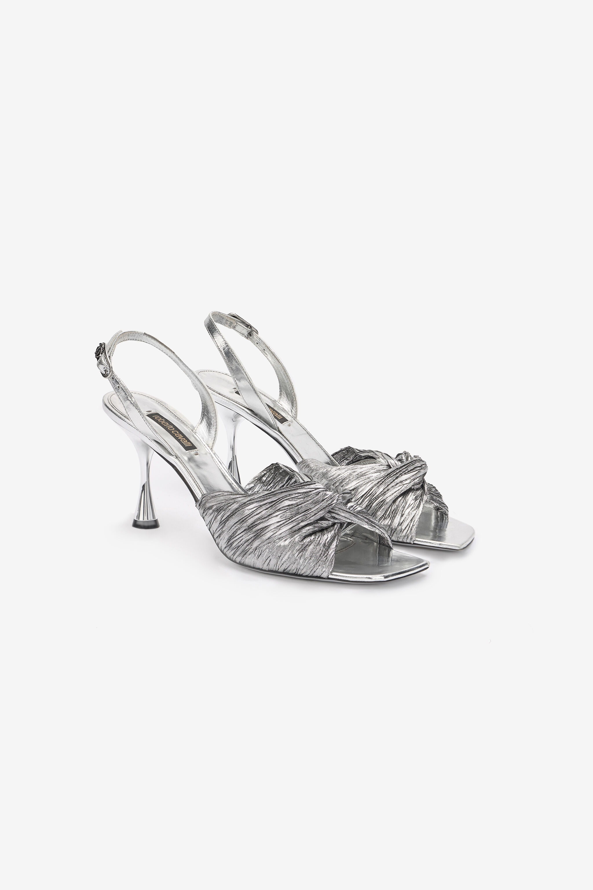 Metallic Leather Sandals - 2
