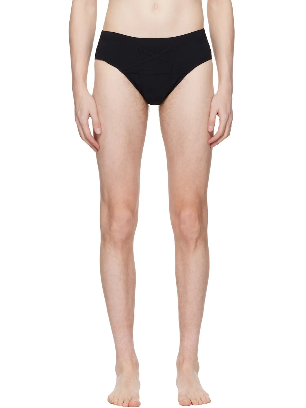 Black Temple Penta Swim Briefs - 1